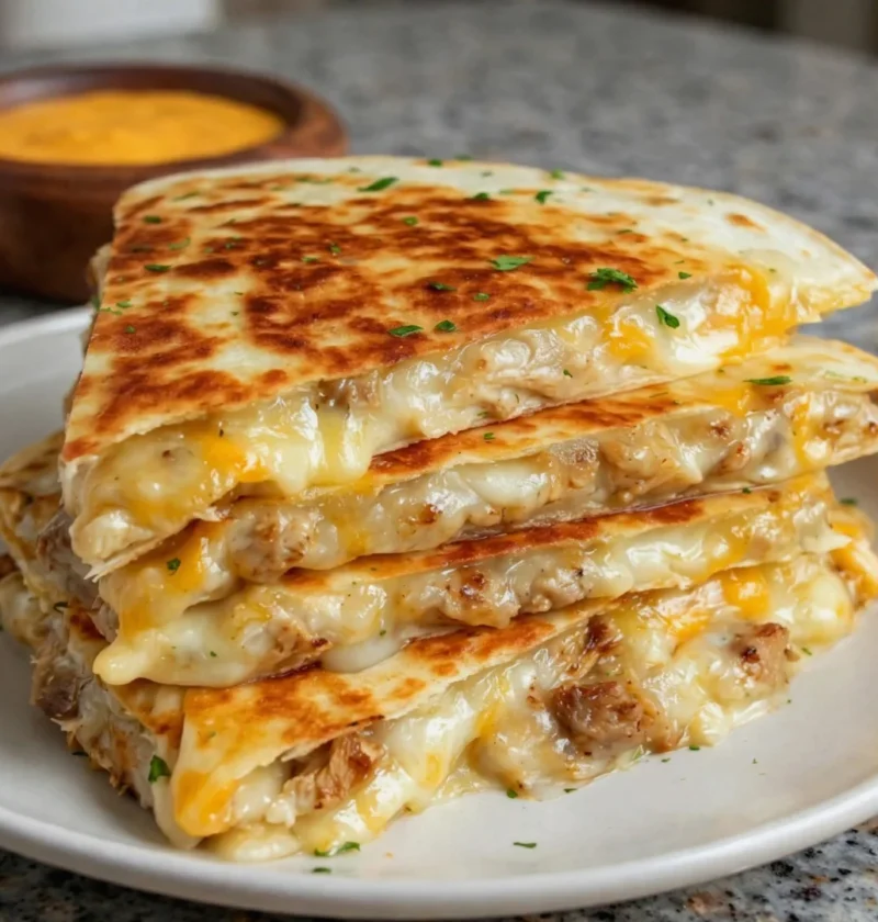 Cheesy Sausage Quesadillas