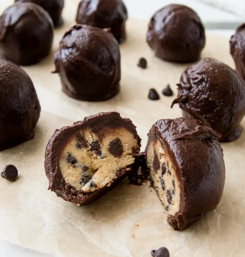 Chocolate Covered Cookie Dough Bites