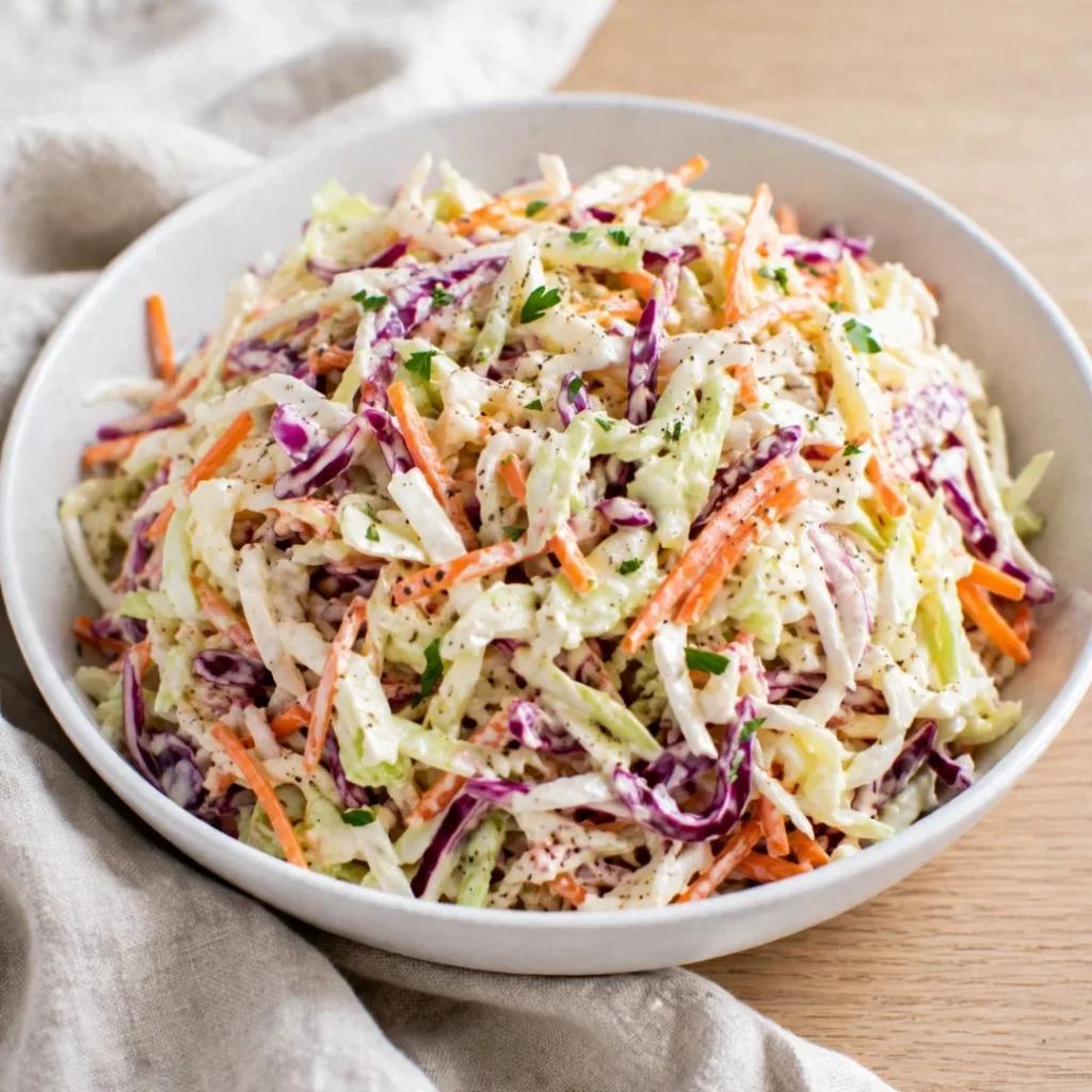 Creamy and Delicious Coleslaw Salad - Creamy and Delicious Coleslaw Salad