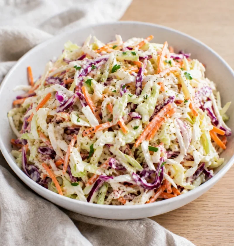 Creamy coleslaw salad