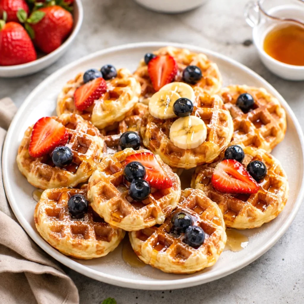 Crispy Mini Waffles – Fluffy and Delicious - Crispy Mini Waffles – Fluffy and Delicious