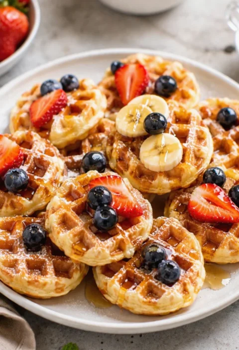 Crispy Mini Waffles
