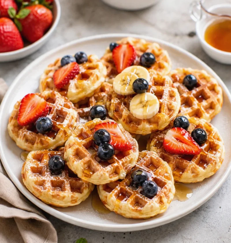 Crispy Mini Waffles