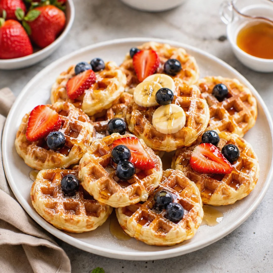 Crispy Mini Waffles – Fluffy and Delicious