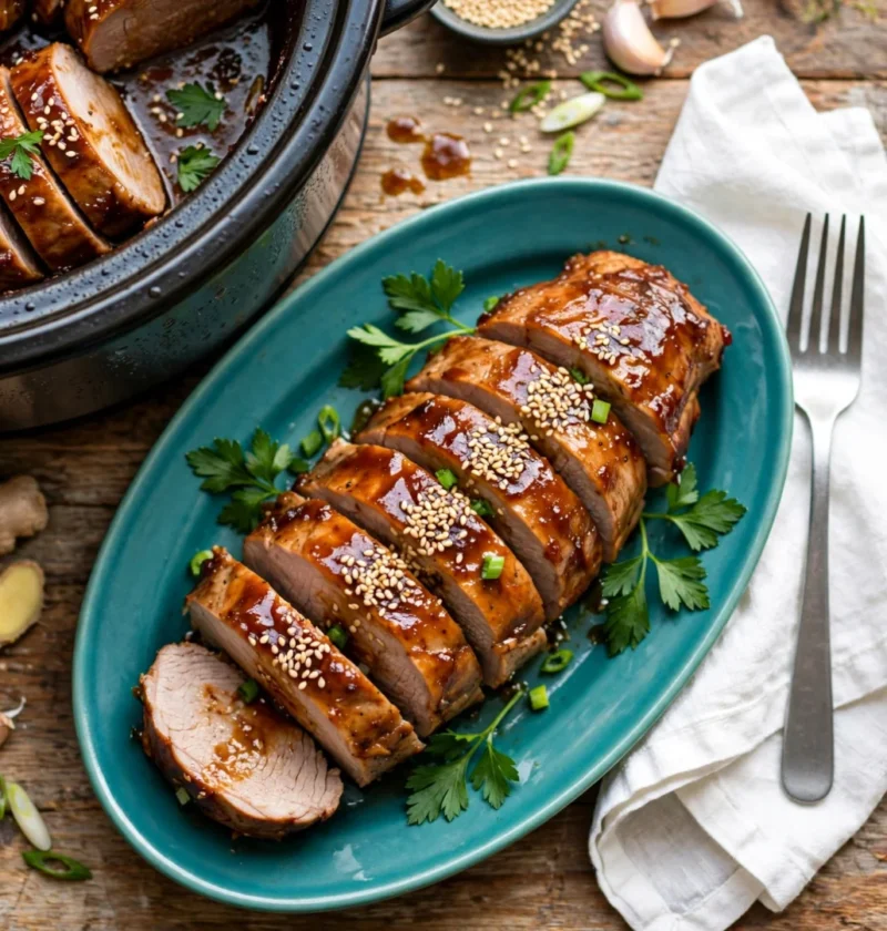 Crockpot Asian Pork Tenderloin