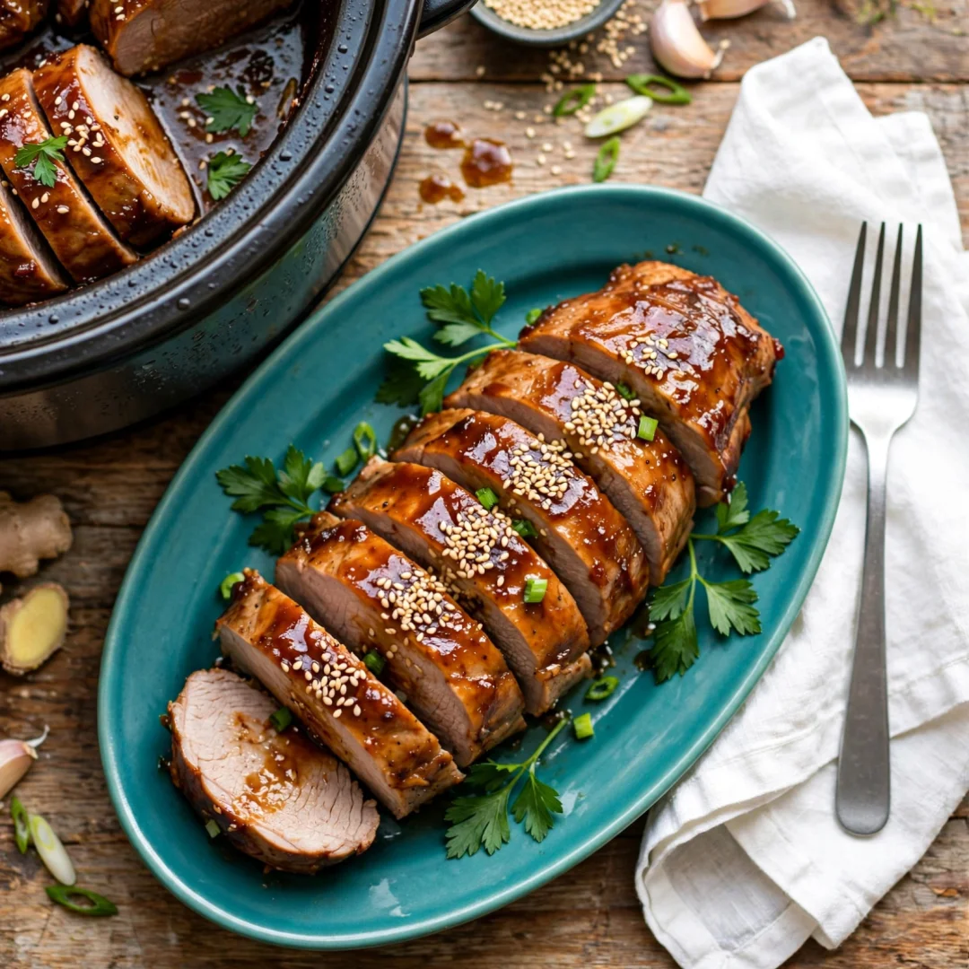 Crockpot Asian Pork Tenderloin