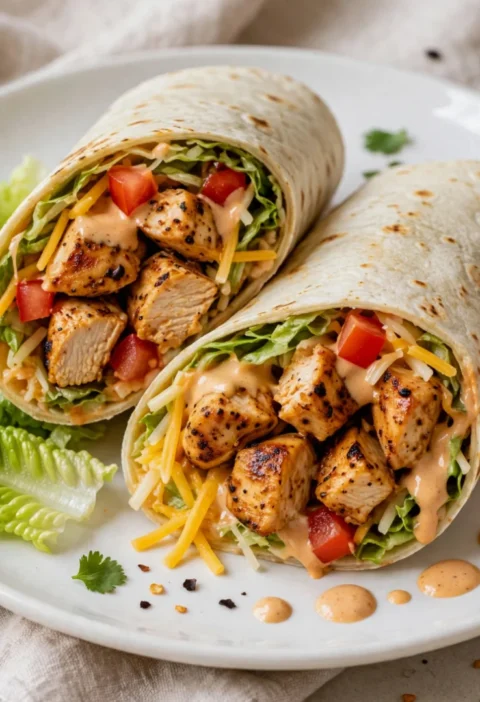 Easy and Delicious Chipotle Chicken Wraps