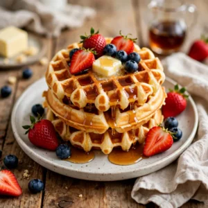 Easy Buttermilk Waffles – Fluffy and Delicious