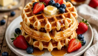easy buttermilk waffles