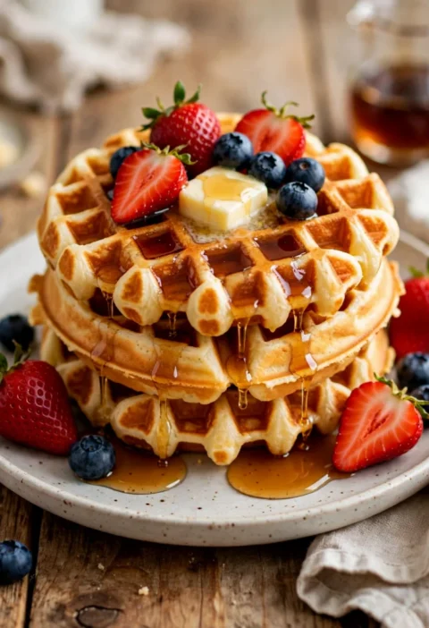 easy buttermilk waffles