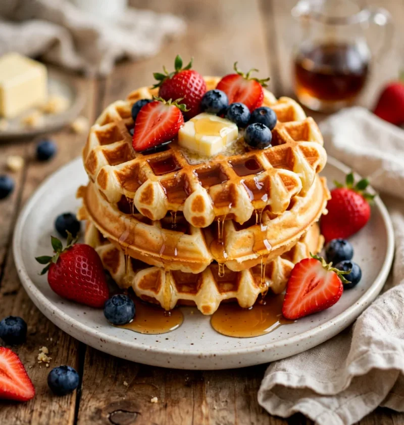 easy buttermilk waffles
