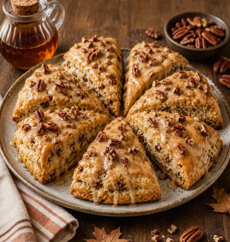 Easy Maple Pecan Scones