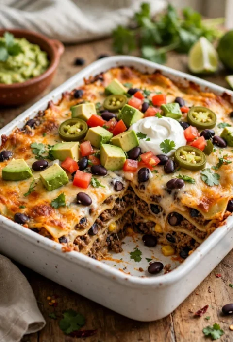 Easy Mexican Lasagna