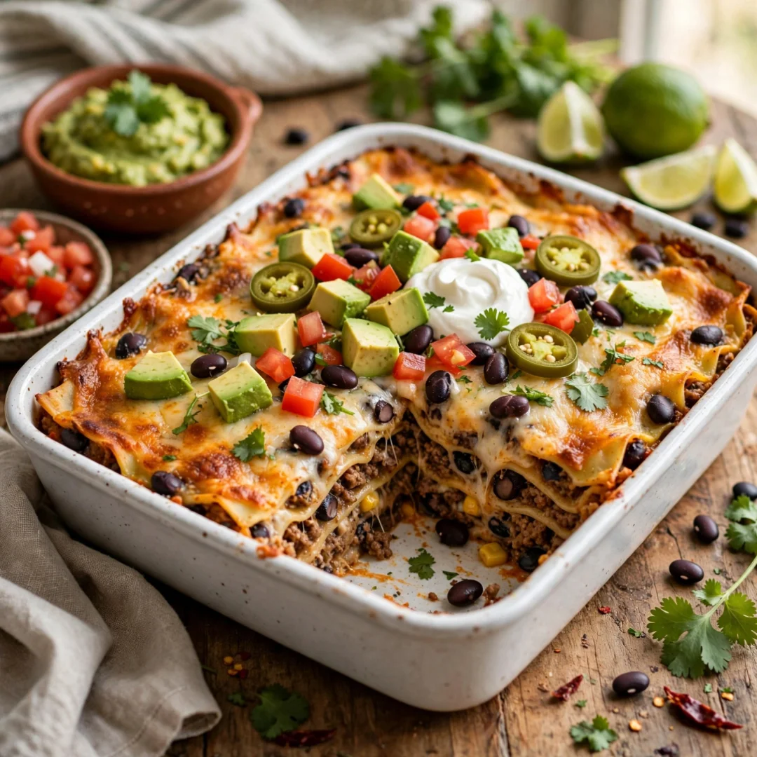 Easy Mexican Lasagna – Cheesy and Flavorful