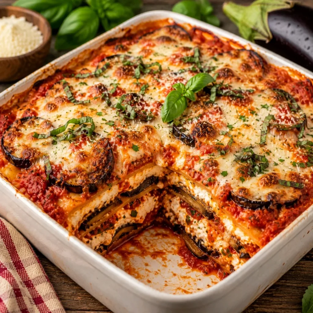 Eggplant Parmesan Lasagna – Hearty and Flavorful - Eggplant Parmesan Lasagna – Hearty and Flavorful