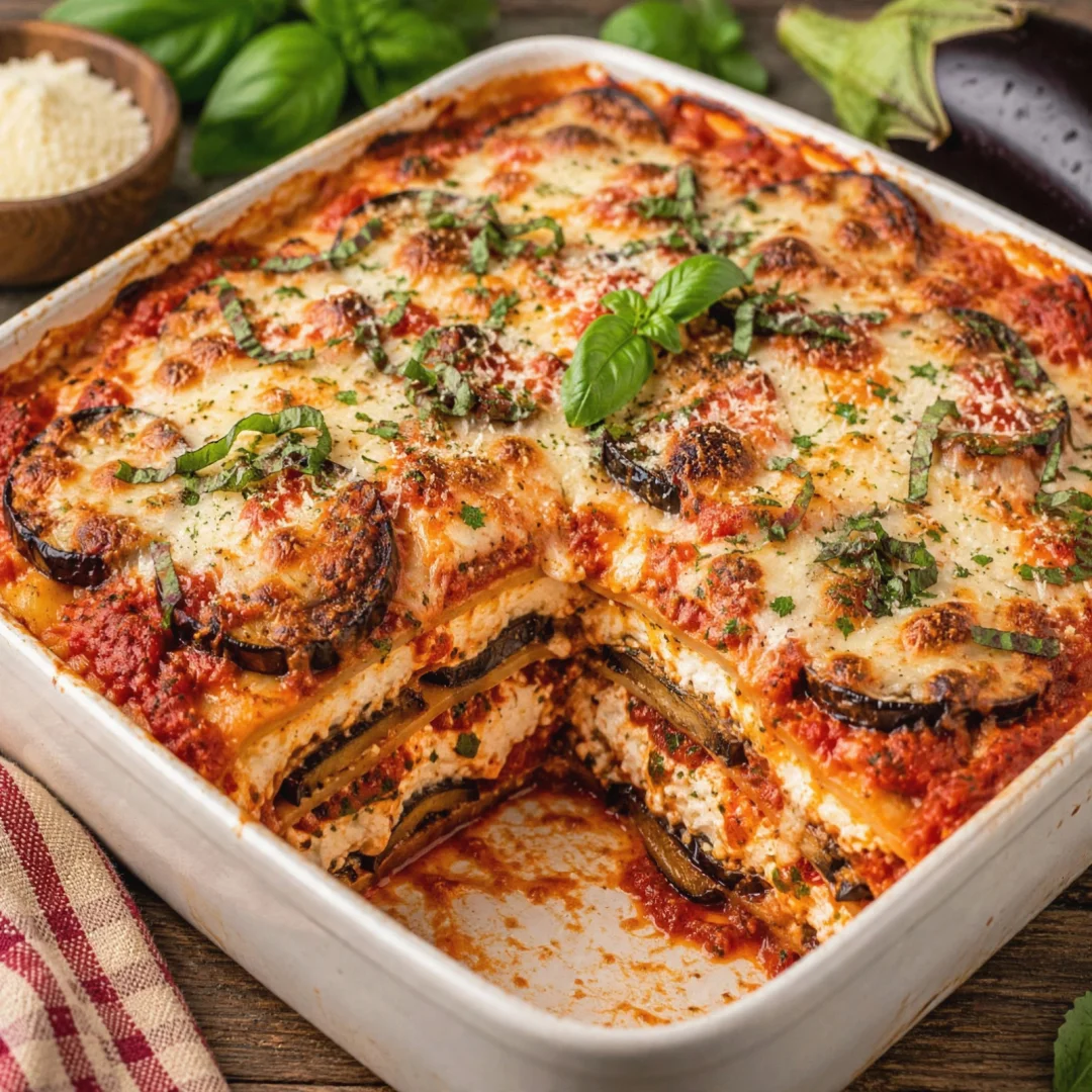Eggplant Parmesan Lasagna – Hearty and Flavorful