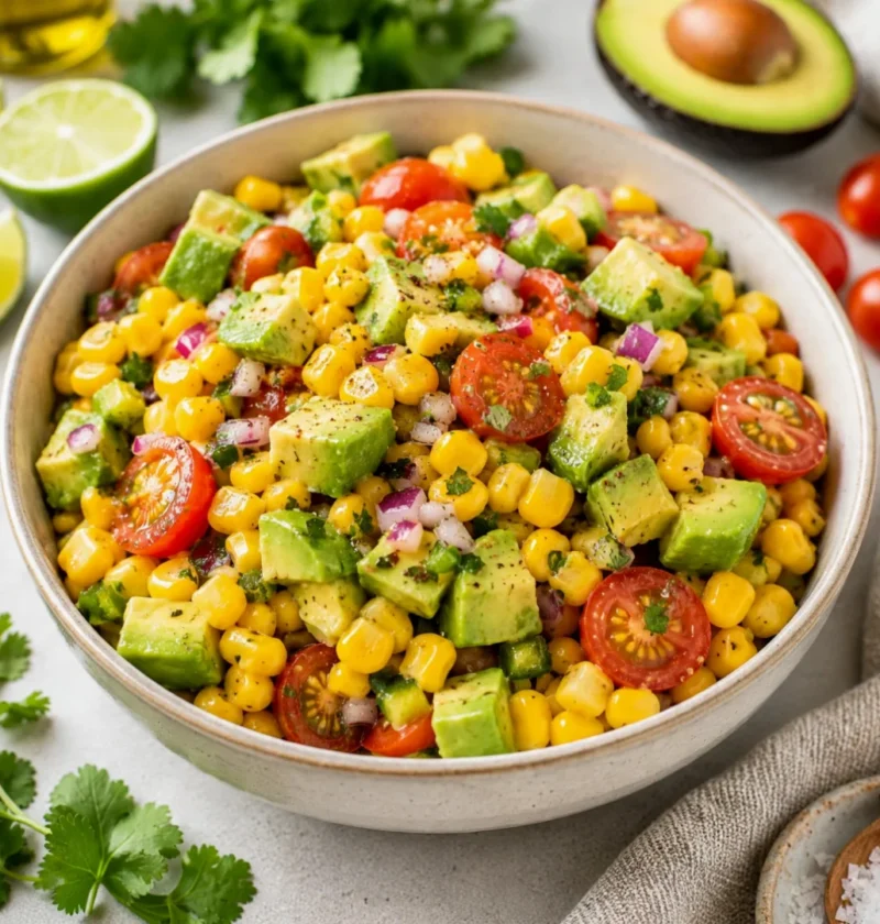 Fresh Corn Salad with Avocado