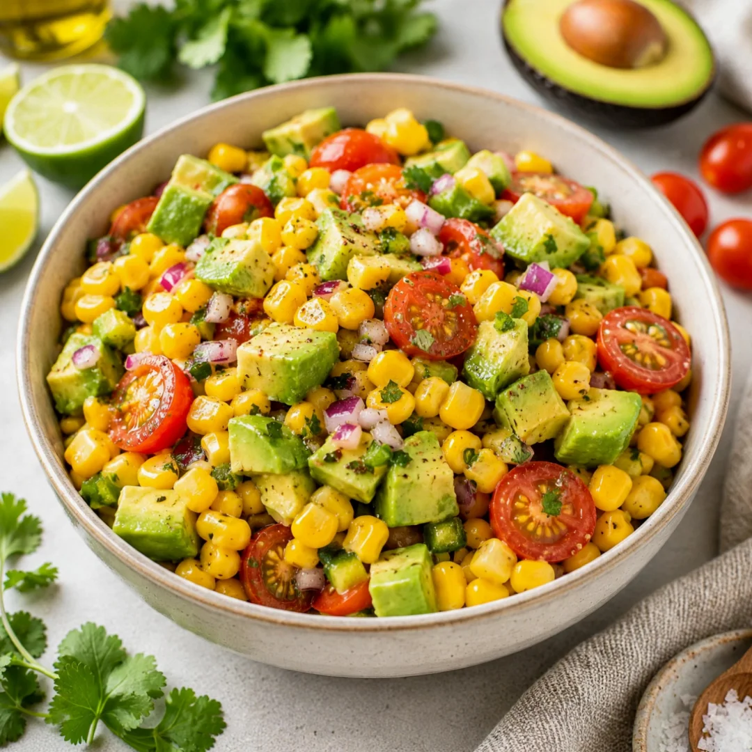 Fresh Corn Salad with Avocado – Easy and Flavorful