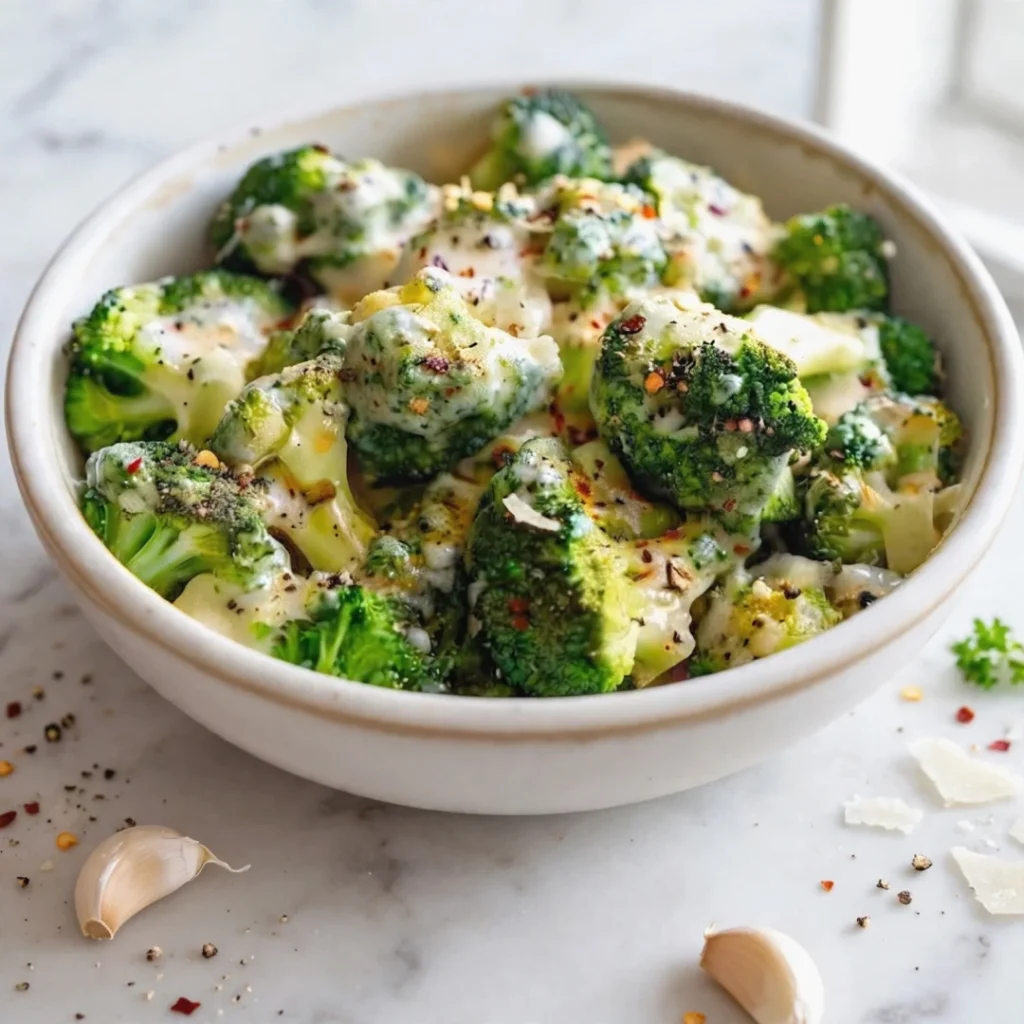 Garlic Parmesan Broccoli - Garlic Parmesan Broccoli