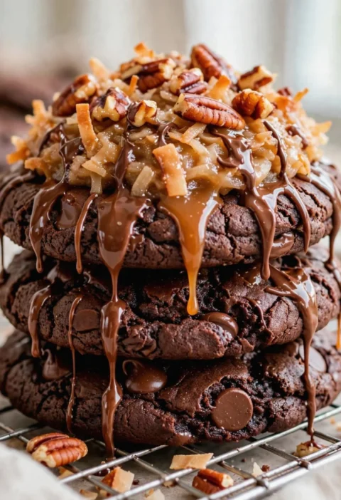 German Chocolate Cookies