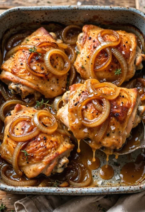 Golden Baked Chicken Thighs