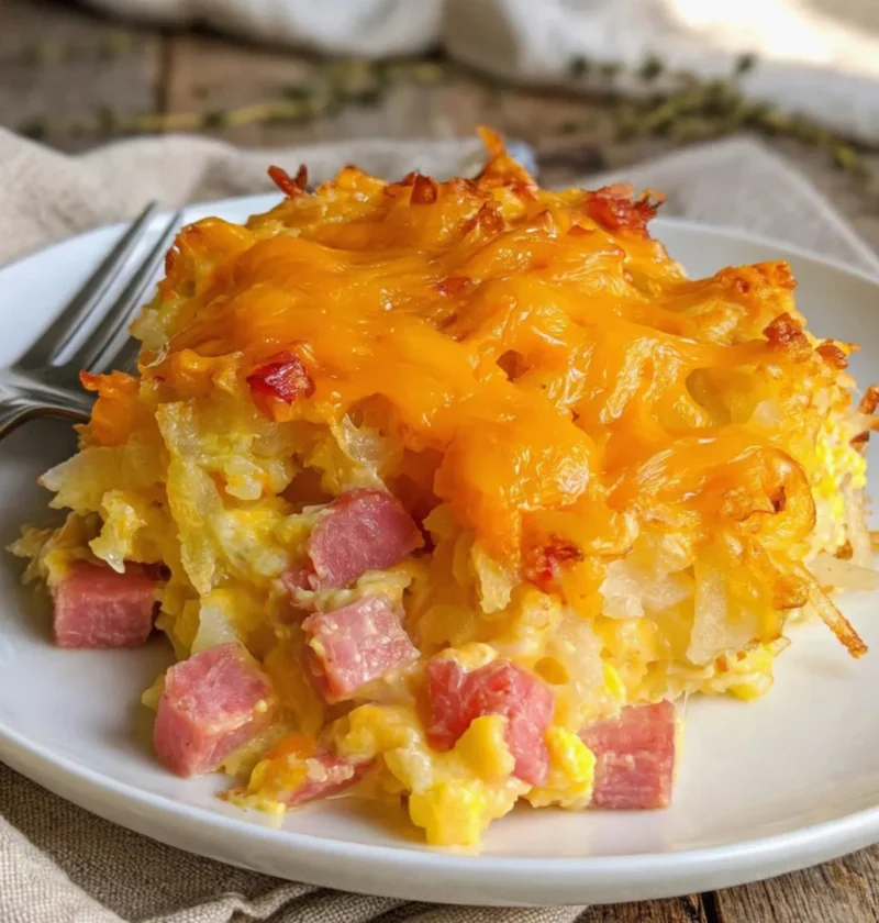 Ham Hash Brown Casserole