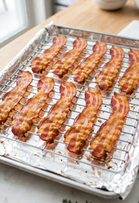 How to Cook Bacon in the Oven (425°)