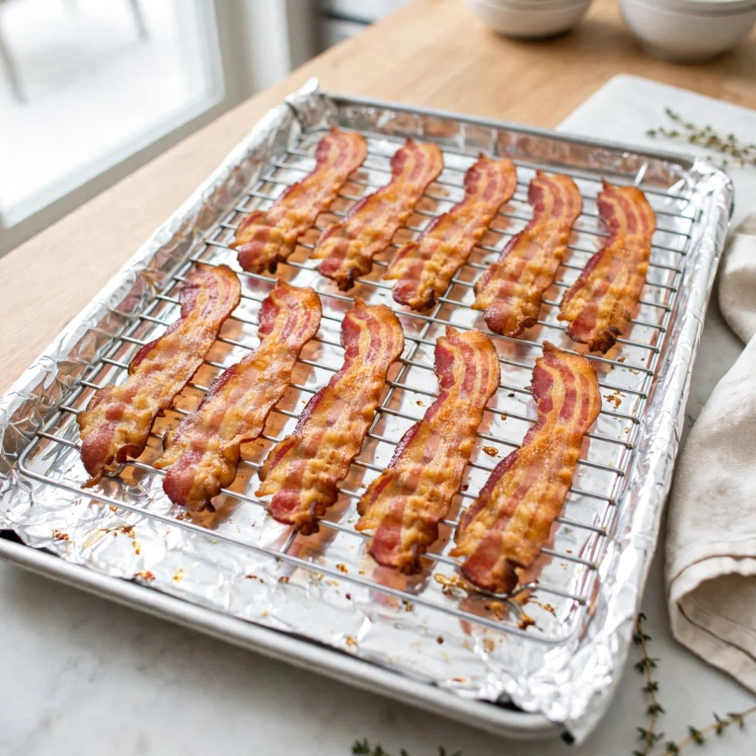 How to Cook Bacon in the Oven (425°)