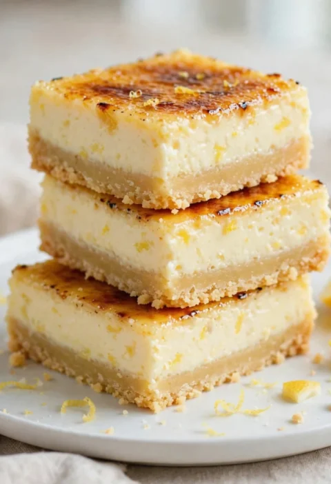 Lemon Creme Brulee Bars