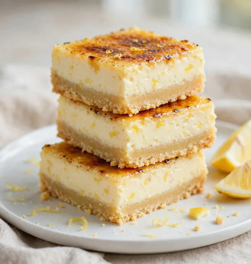 Lemon Creme Brulee Bars