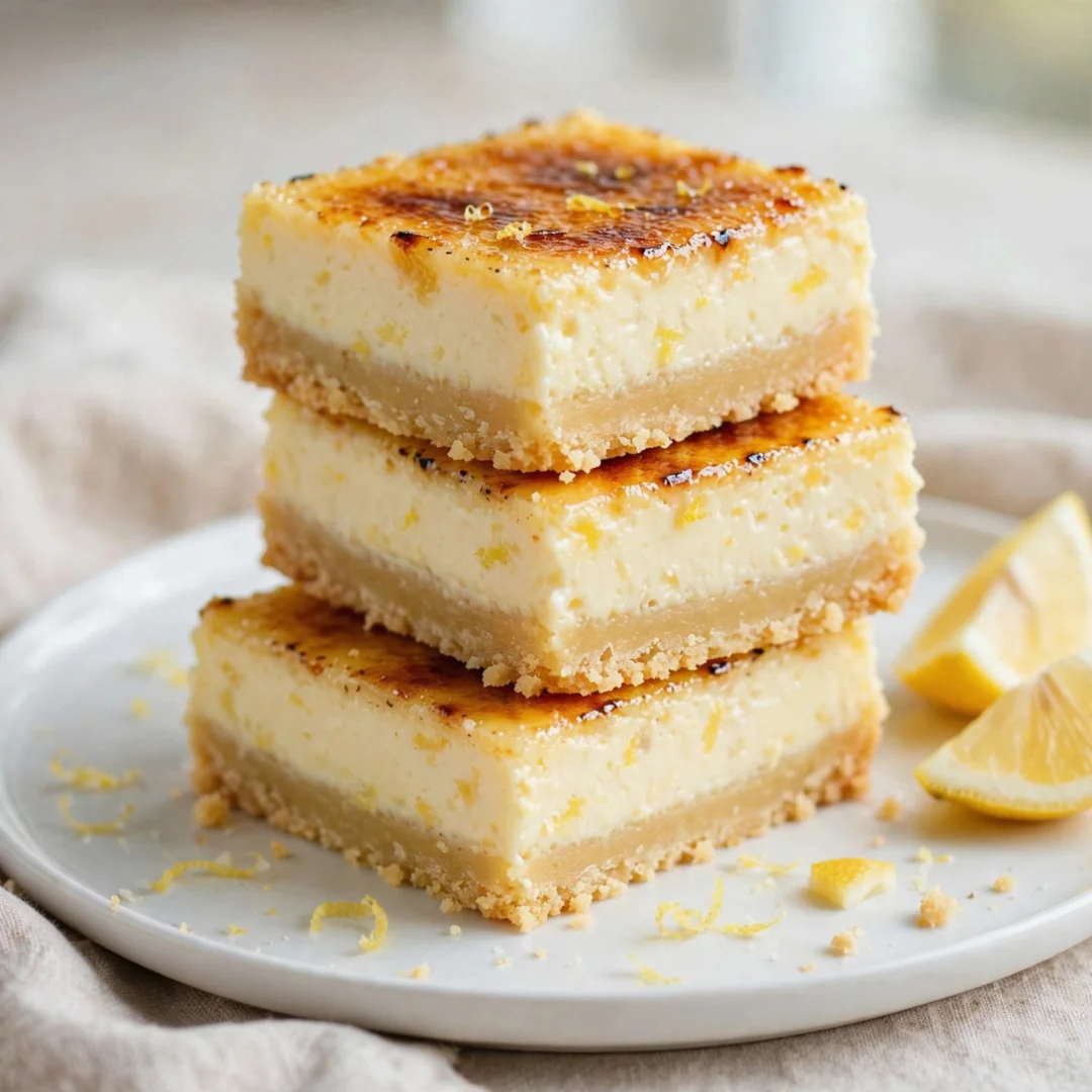 Lemon Creme Brulee Bars