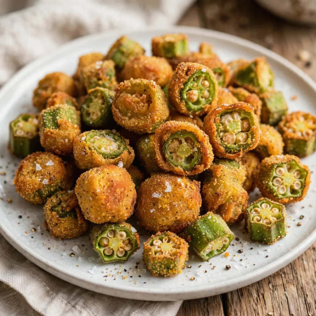 Old Fashioned Pan Fried Okra - Old Fashioned Pan Fried Okra