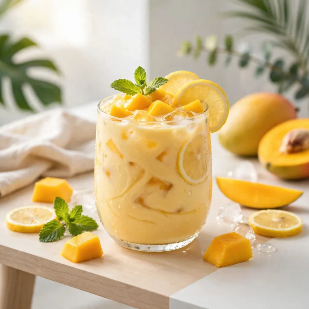 Refreshing Creamy Mango Lemonade – Easy and Delicious - Refreshing Creamy Mango Lemonade – Easy and Delicious
