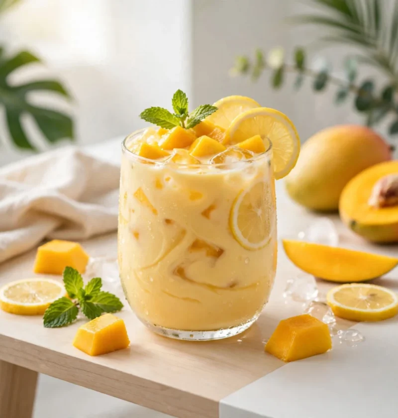 Refreshing Creamy Mango Lemonade