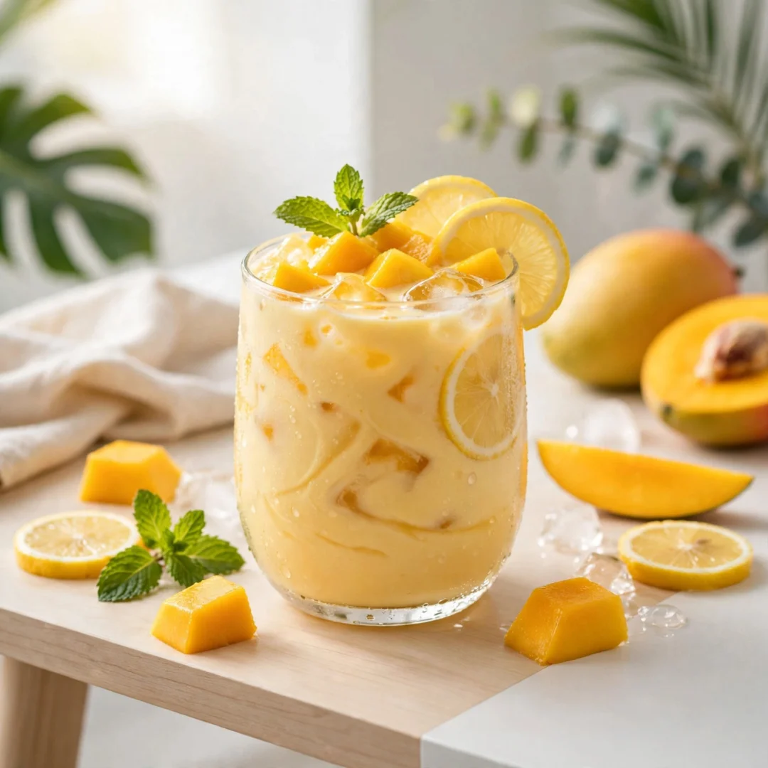 Refreshing Creamy Mango Lemonade