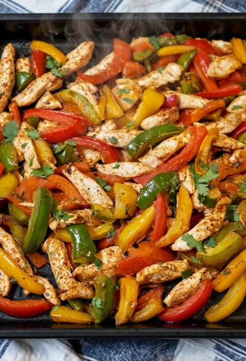 Sheet Pan Chicken Fajitas