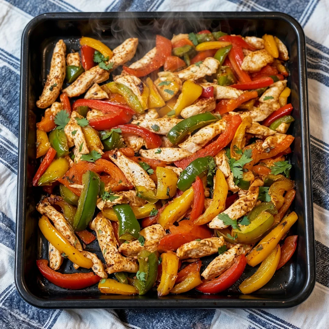 Sheet Pan Chicken Fajitas