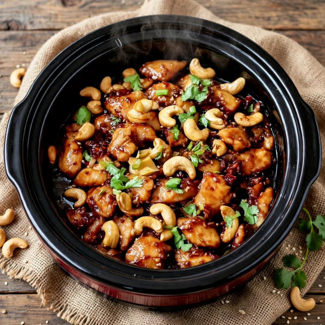 Slow Cooker Cashew Chicken