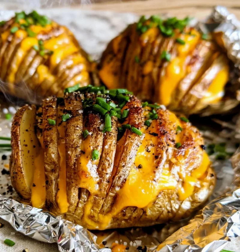 Smoked Hasselback Potatoes