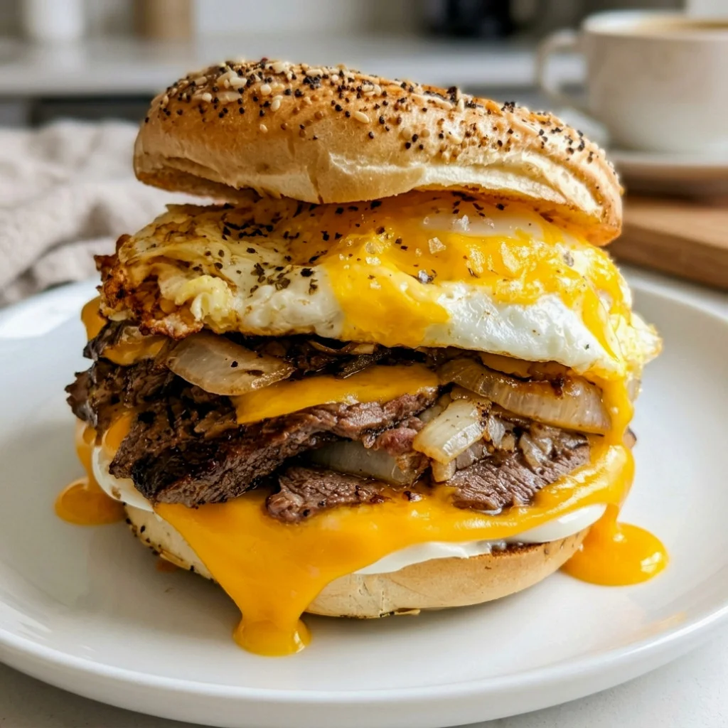 Steak Egg and Cheese Bagel: A Delicious Breakfast Delight! - Steak Egg and Cheese Bagel: A Delicious Breakfast Delight!