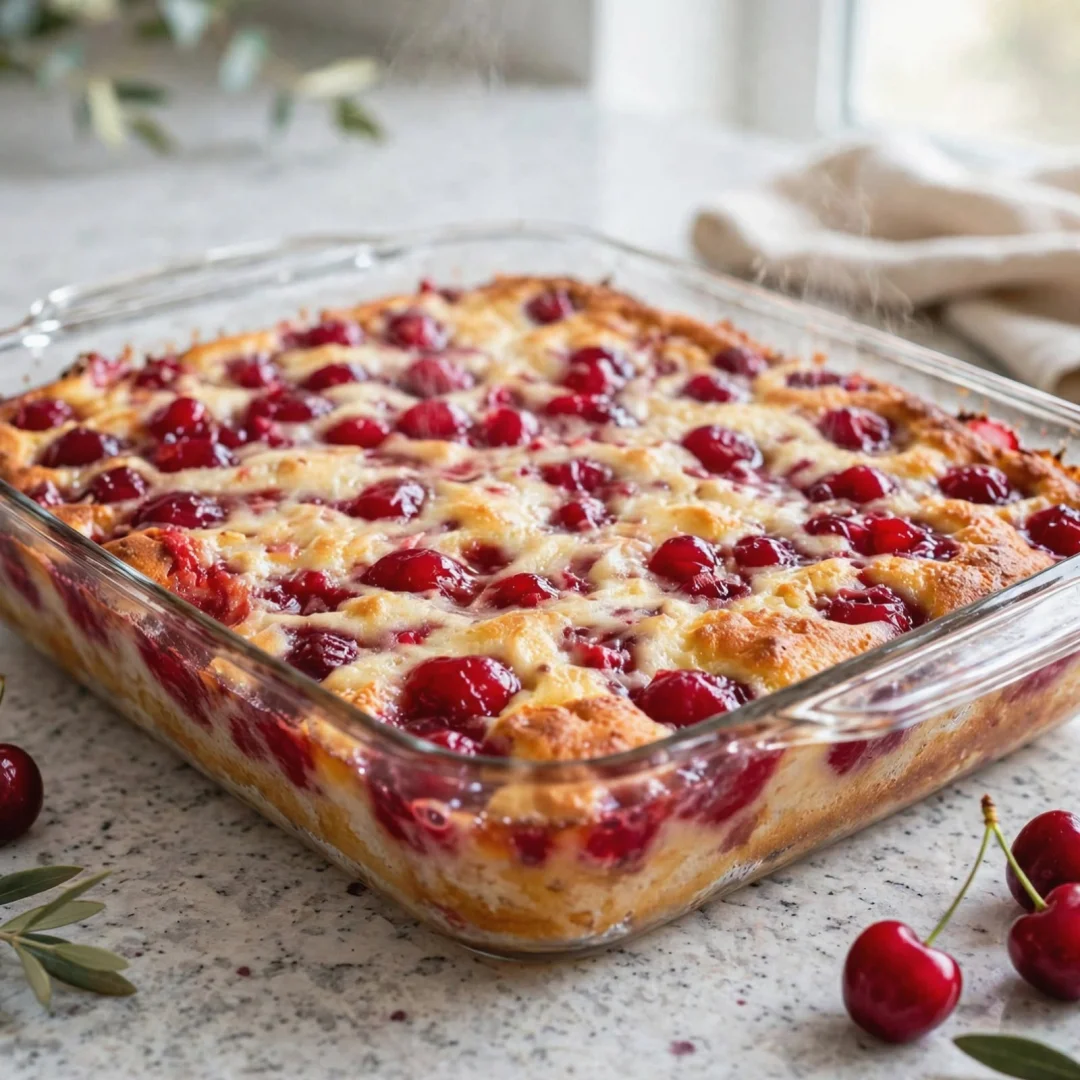 3-Ingredient Cherry Dump Cake: The Party Dessert Everyone Asks For