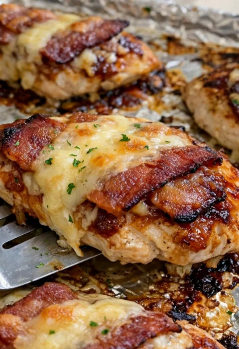 Bacon-Wrapped Cheesy Chicken