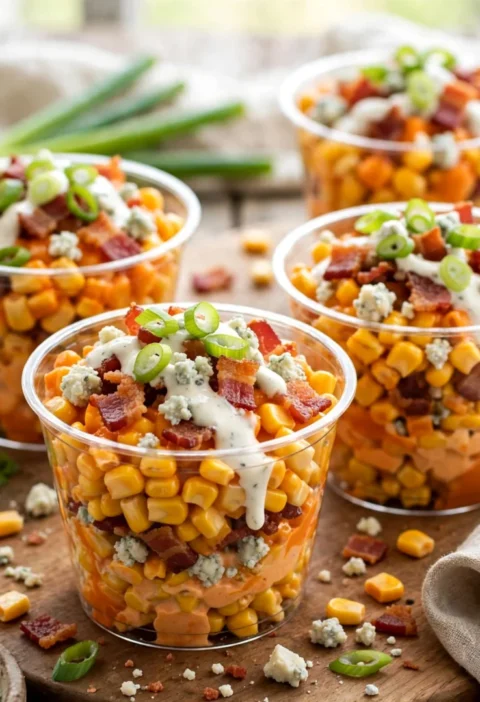 Buffalo Ranch Corn Cups