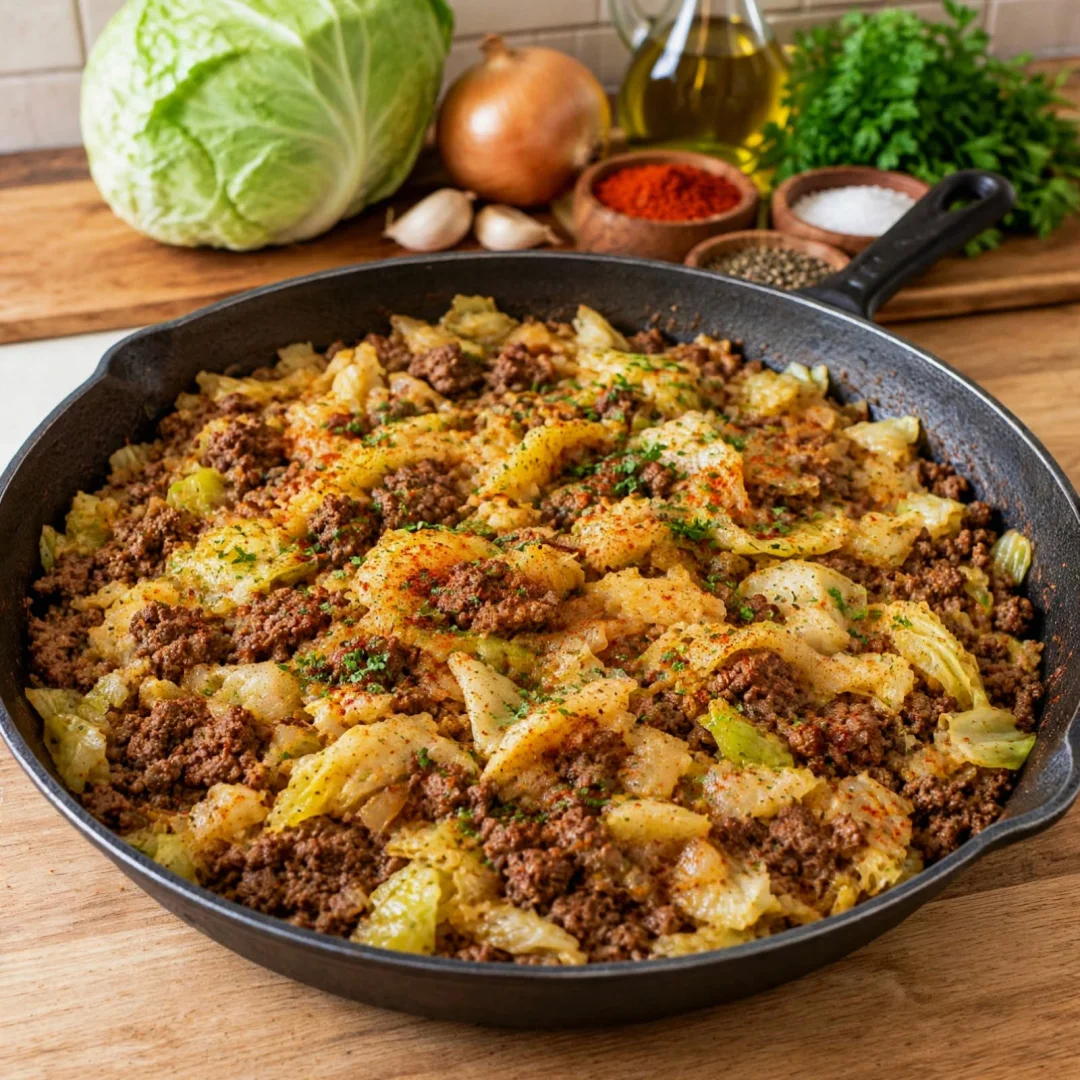 Cabbage and Ground Beef Skillet: Quick & Delicious Recipe