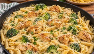 Cajun Chicken Broccoli Alfredo