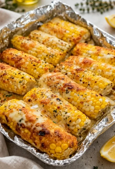Cheesy Baked Corn on the Cob