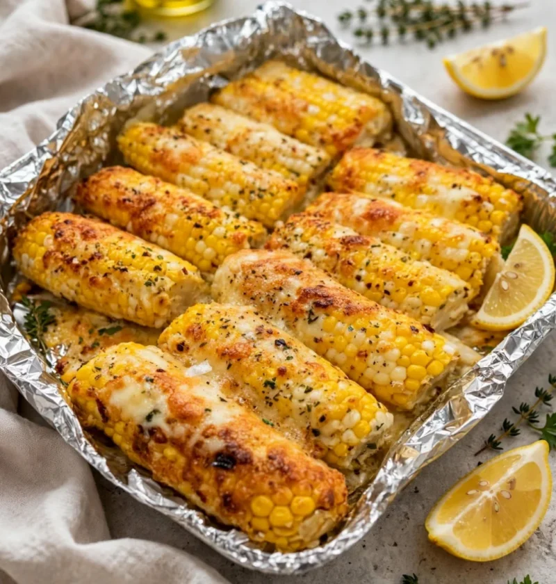 Cheesy Baked Corn on the Cob