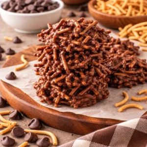 Chocolate Haystack Cookies – Crunchy and Chocolatey