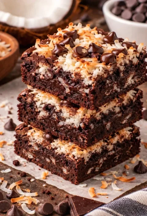 Coconut Chocolate Brownies