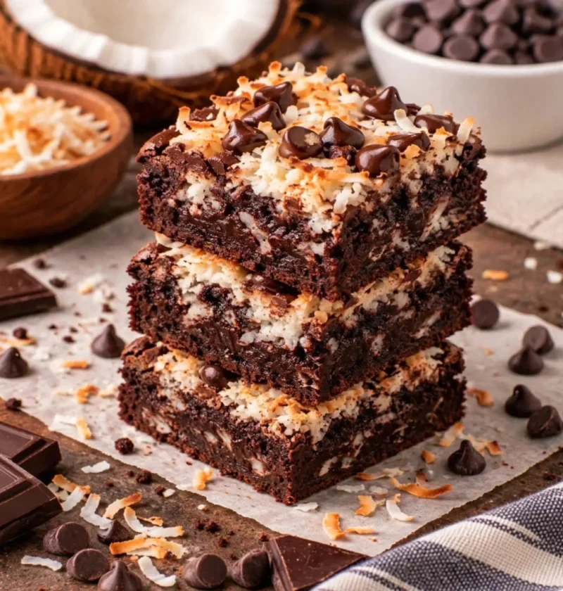 Coconut Chocolate Brownies